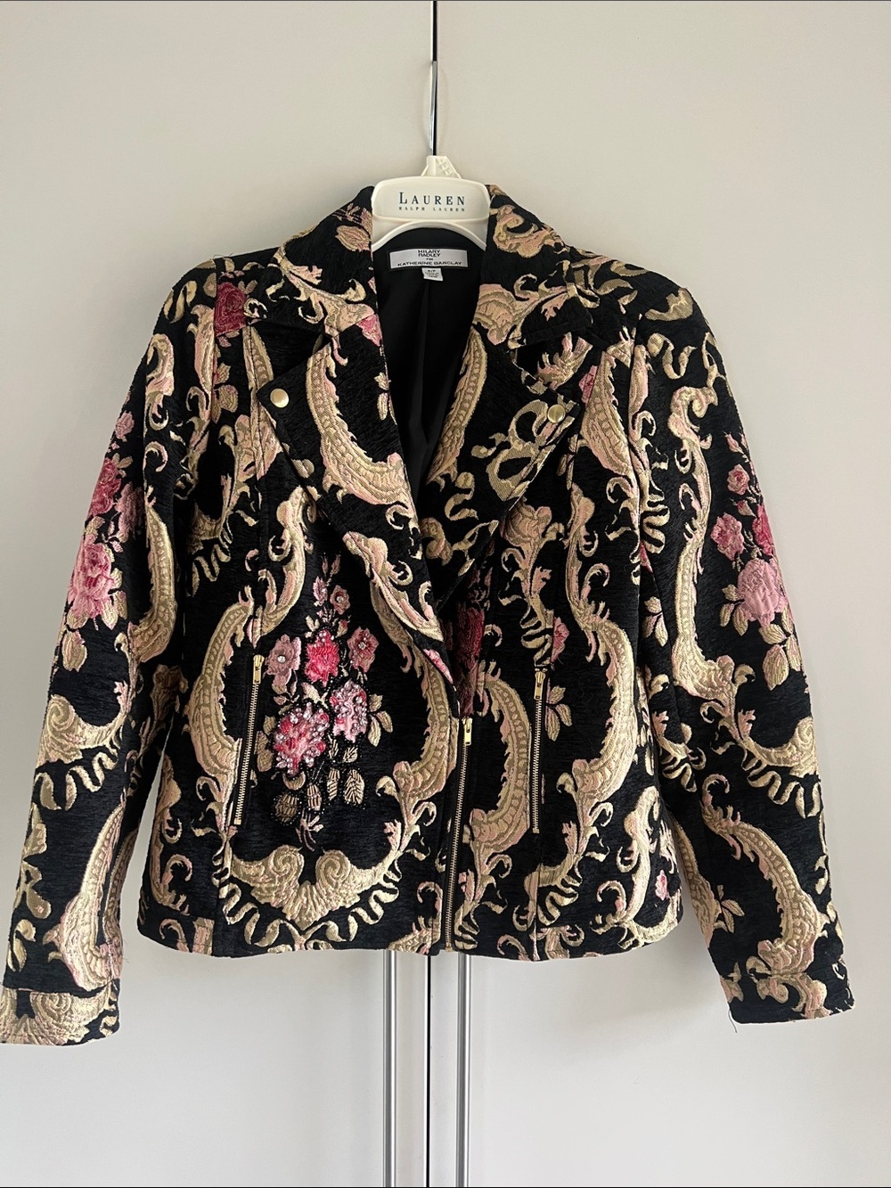 Brocade Tapestry Moto Style Jacket